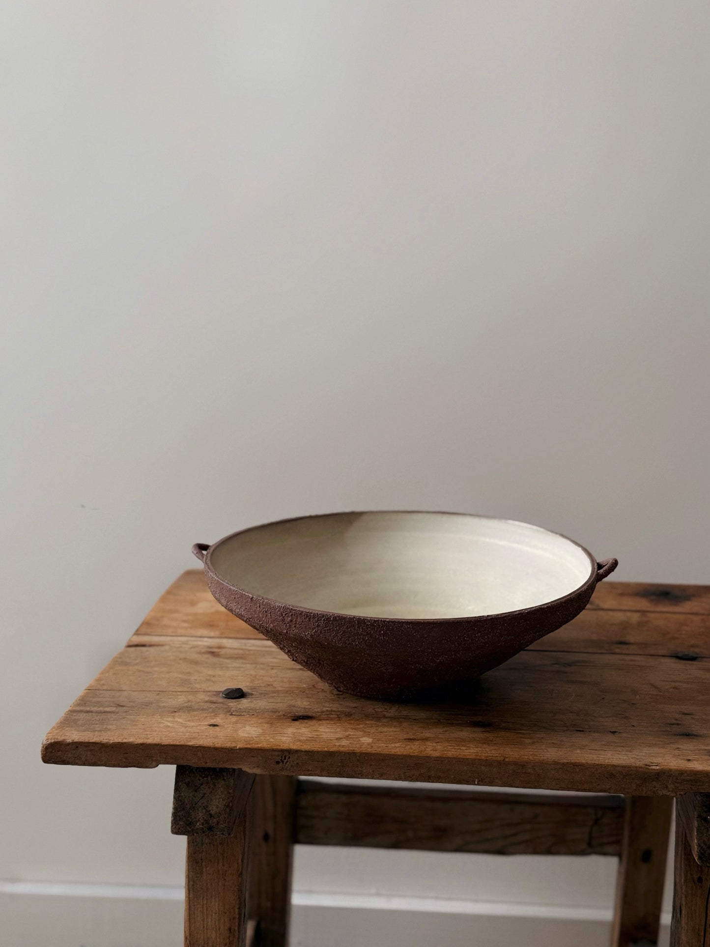 Red Clay Textured Bowl