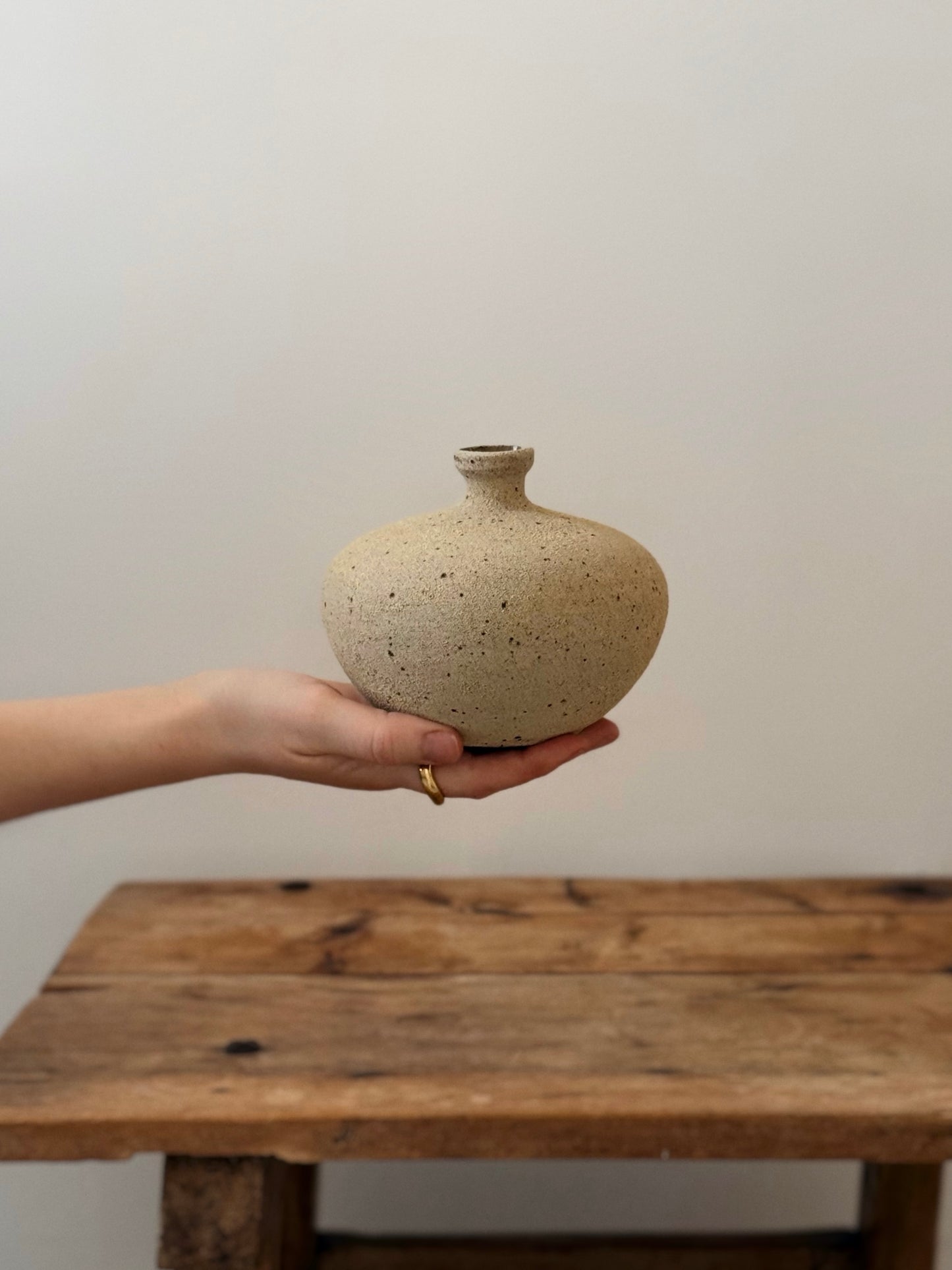 Wide Bottleneck Vase